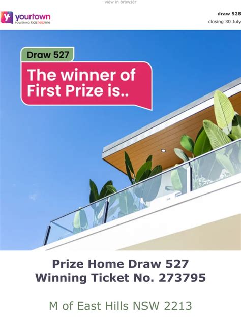 yourtown 527|endeavourlotteries list of prizes.